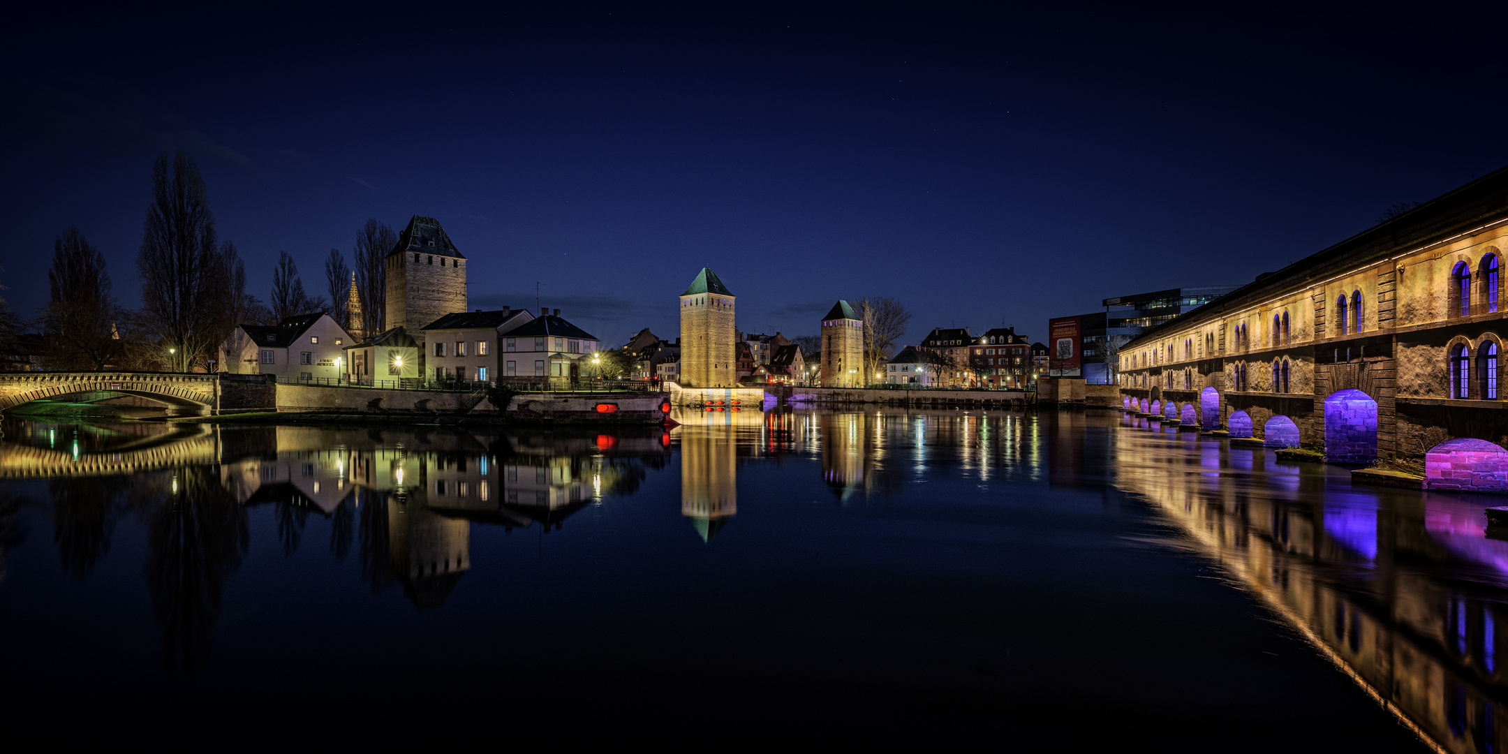 Straßburg zur blauen Stunde