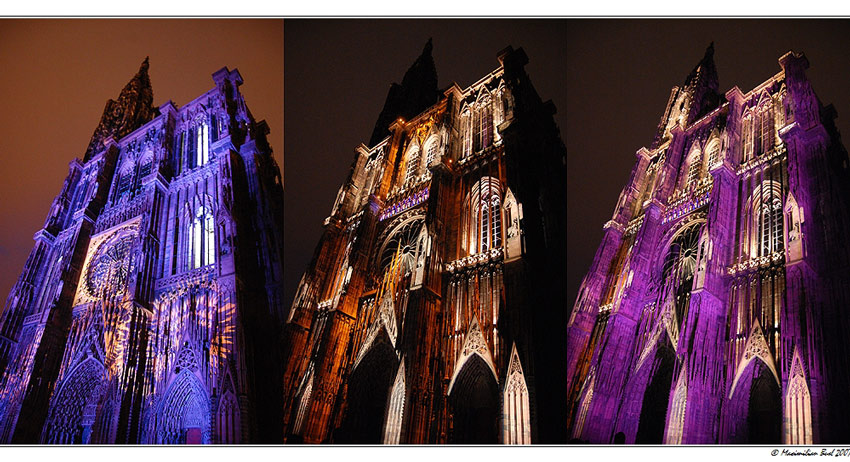 Straßburger Münster bei Nacht