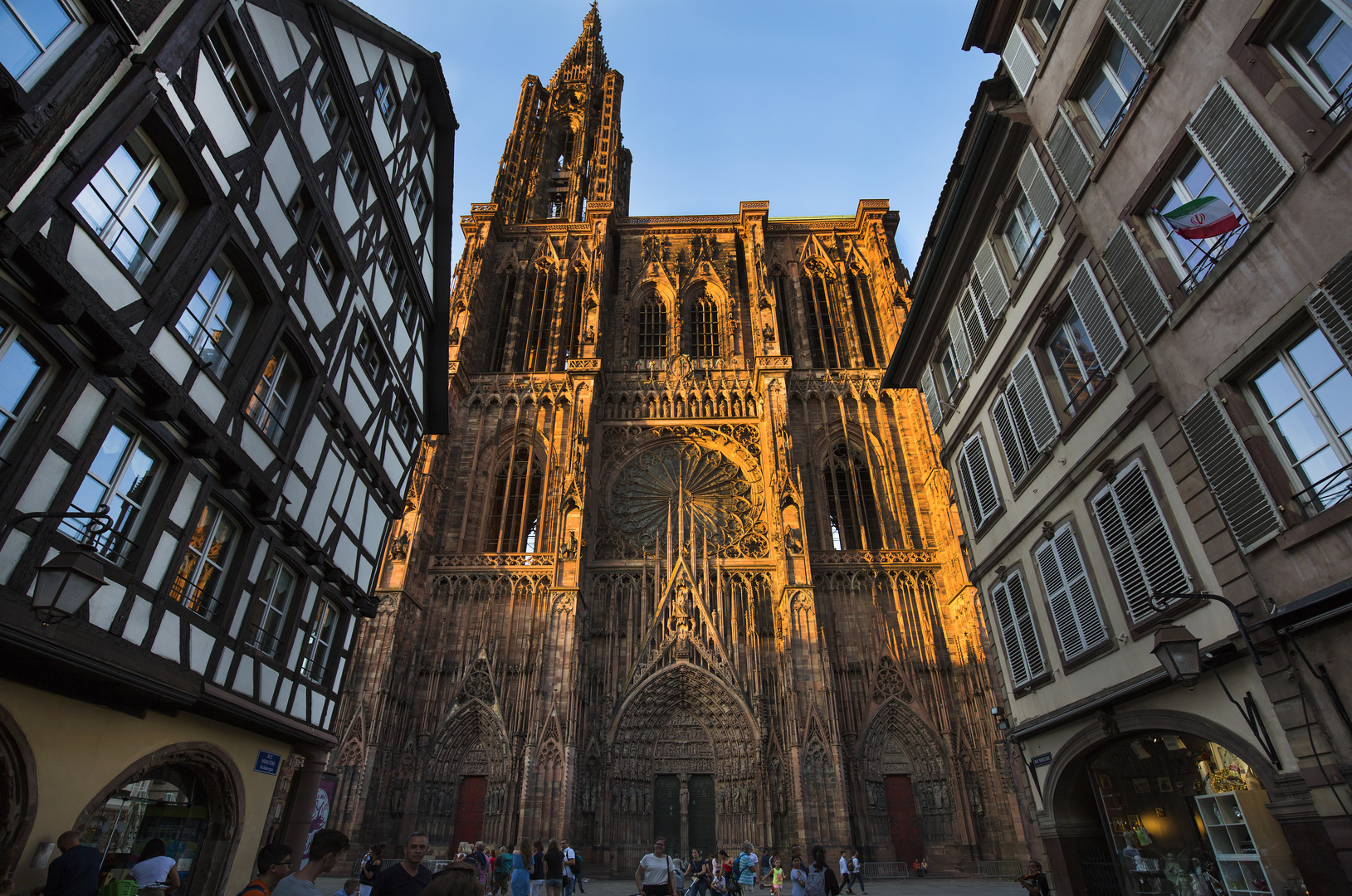 Straßburger Münster im Abendlicht