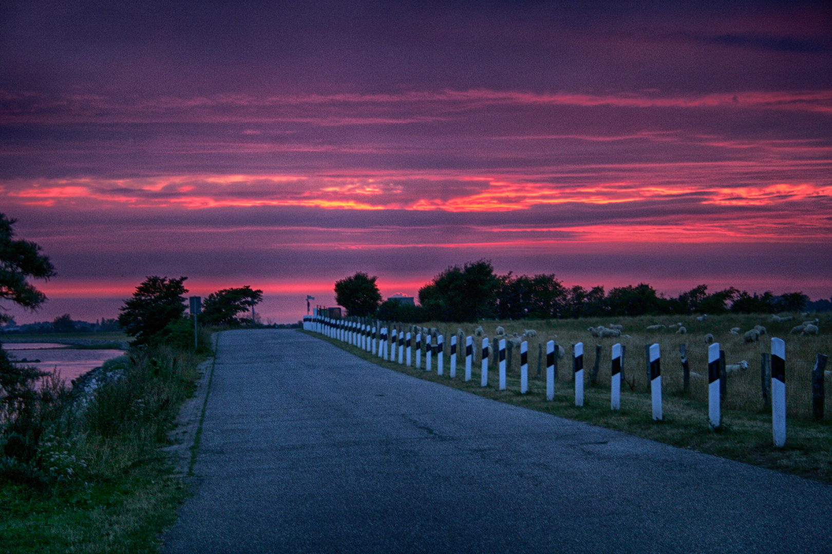 Strasse am Abend