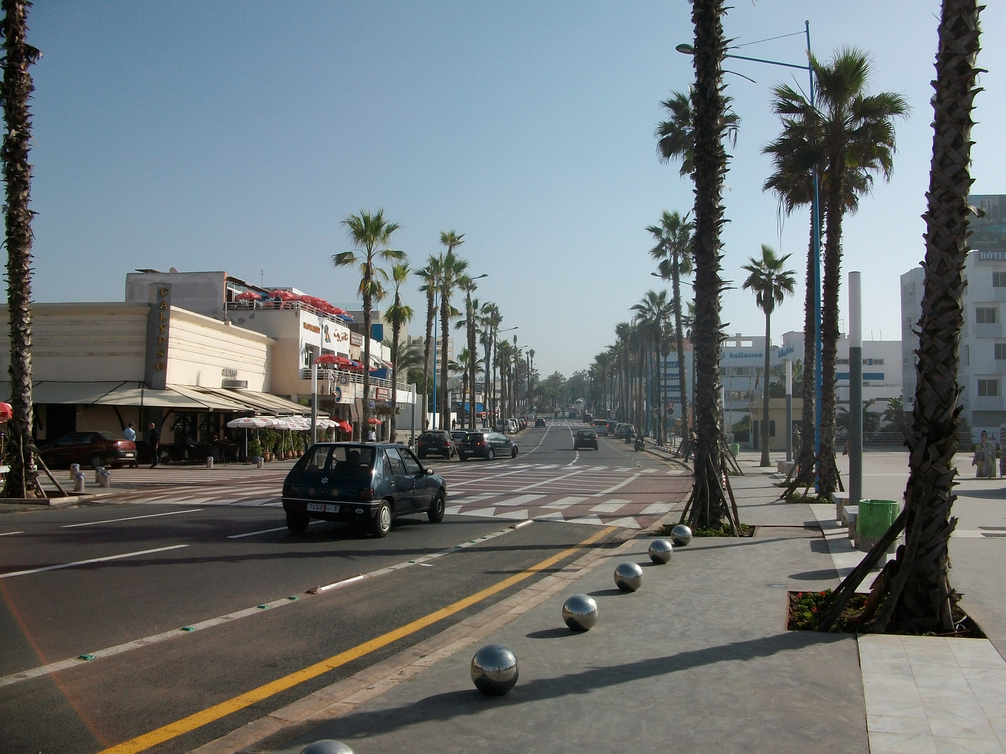 Straße am Beach von Casablanca