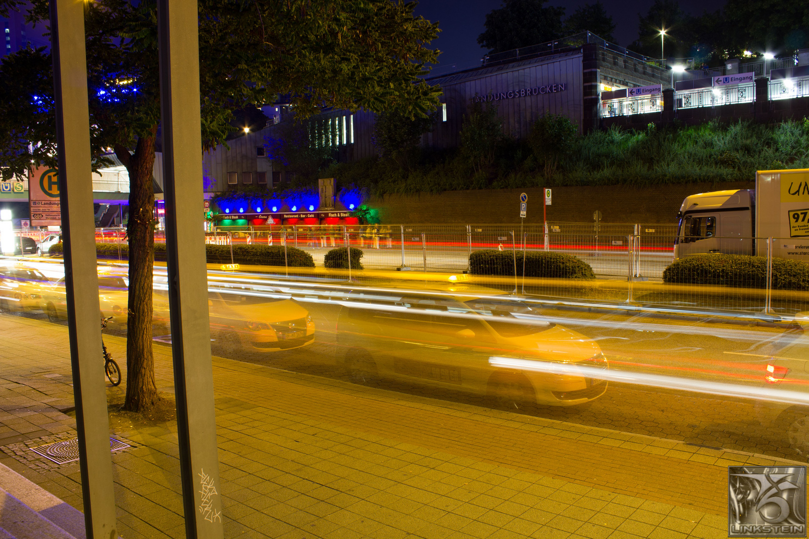 Strasse am Hamburger Hafen