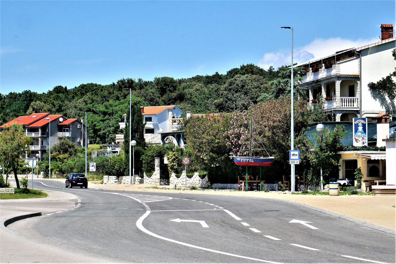 Straße auf der Insel Rab-eine weitere Szene 