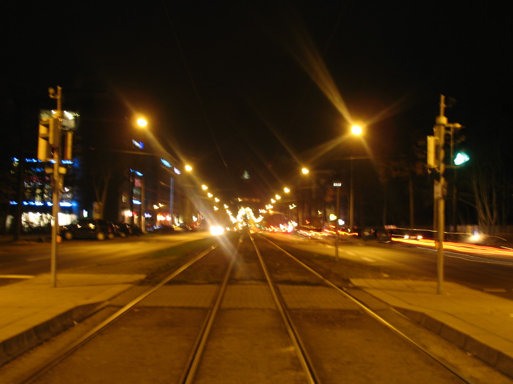 Straße bei Nacht,