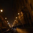 Straße bei Nacht in Rom