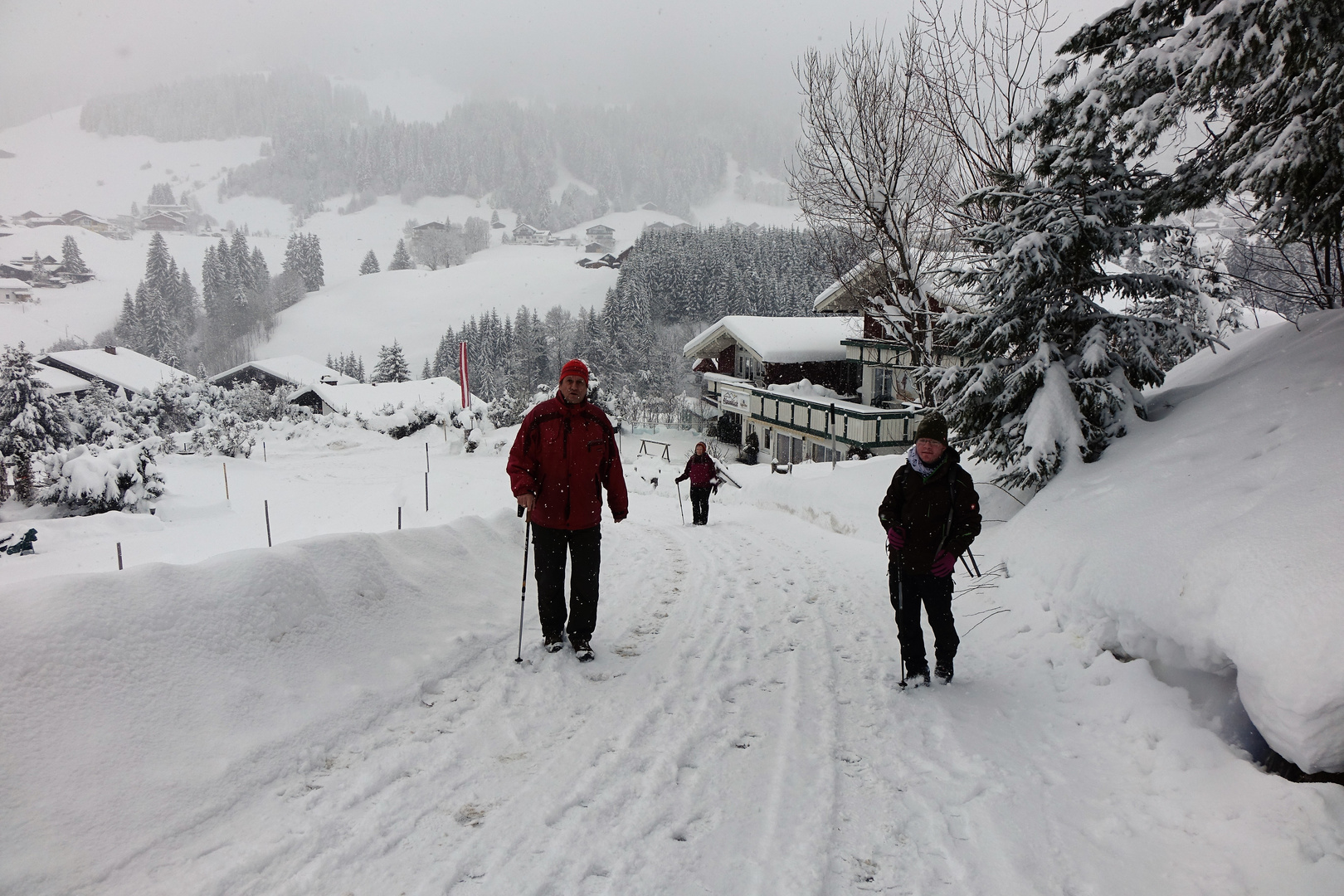 Strasse beim Alpenblick Höfle19