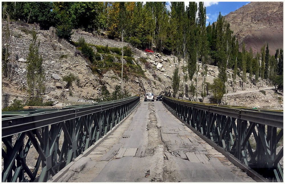 Strasse beim Karakorum Highway