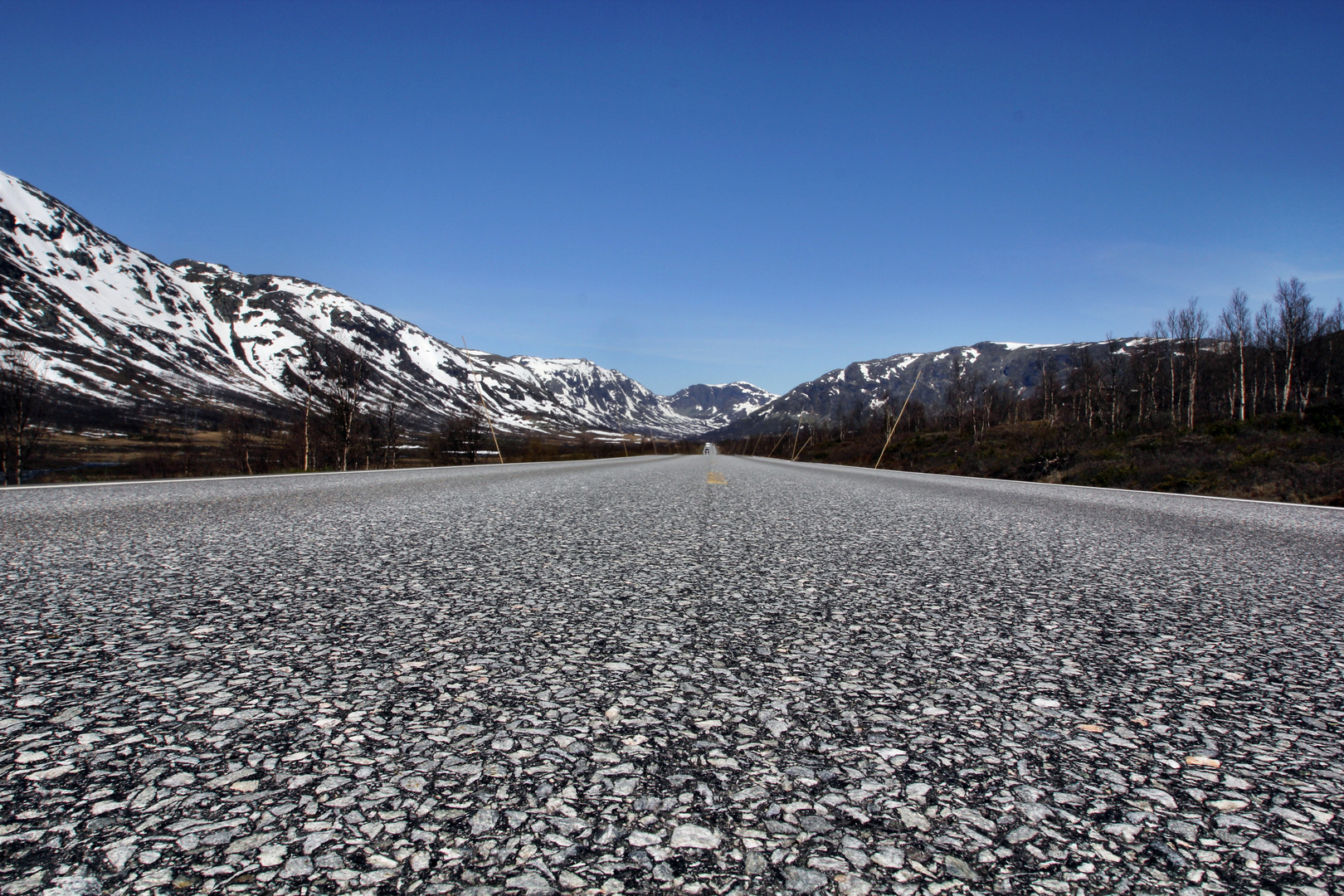 Straße durch das Hemsedalfjell