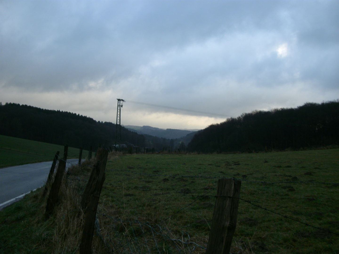 Straße im Bergischen Land