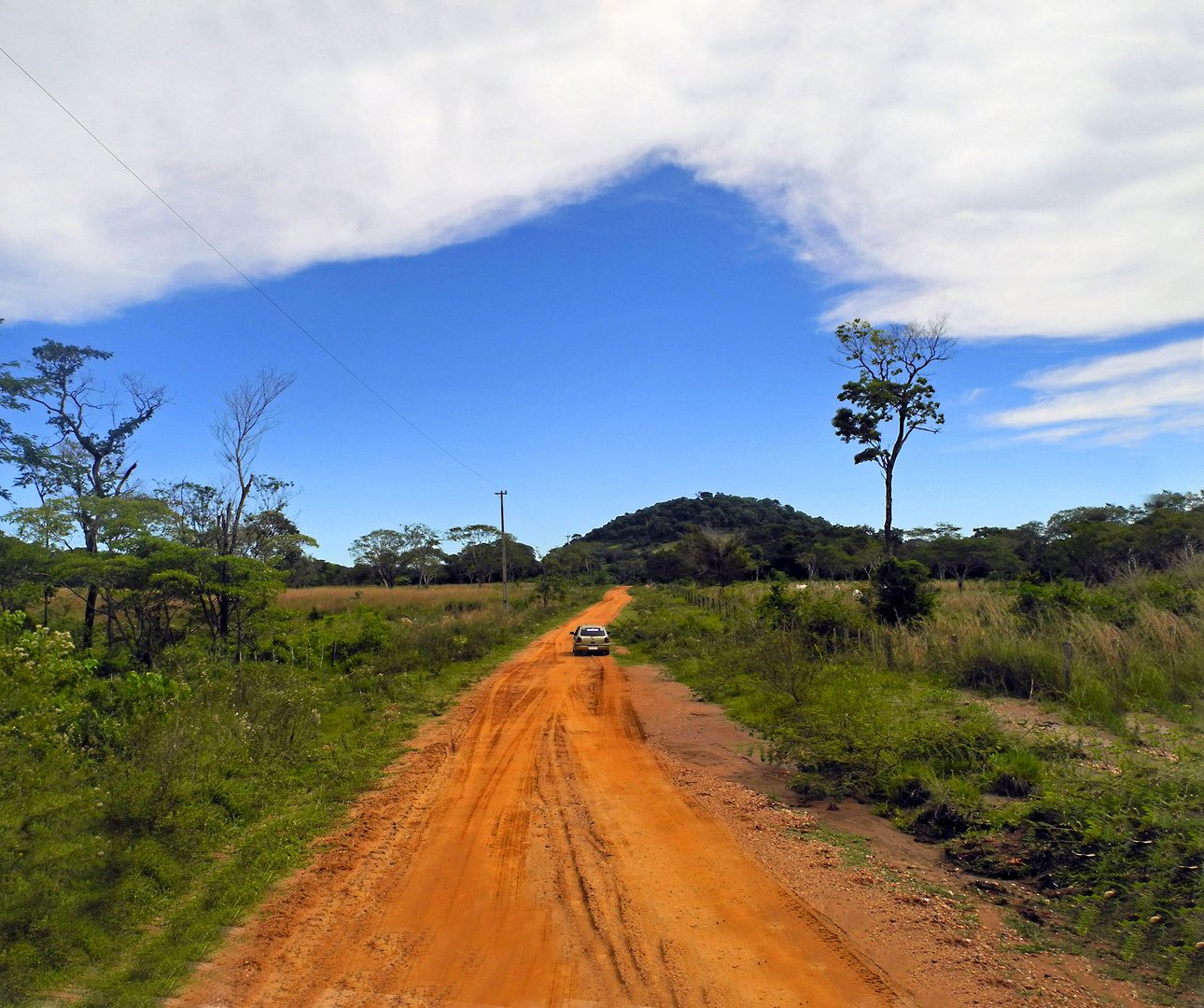 Straße im Chaco-Paraguay