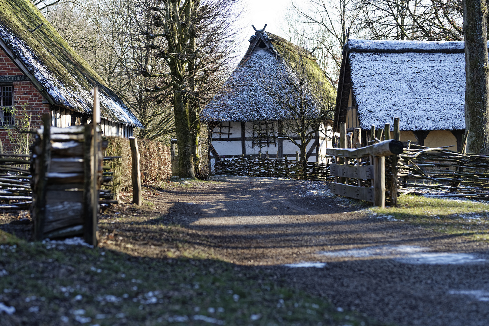 Straße im Freilichtmuseum Detmold