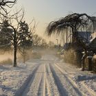 Straße im Nebel