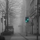 Straße im Nebel