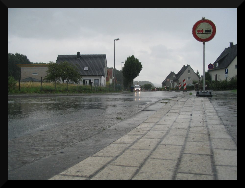 Straße im Regen