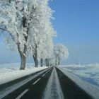 Straße im Schnee