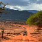 Straße im Tsavo-east NP 