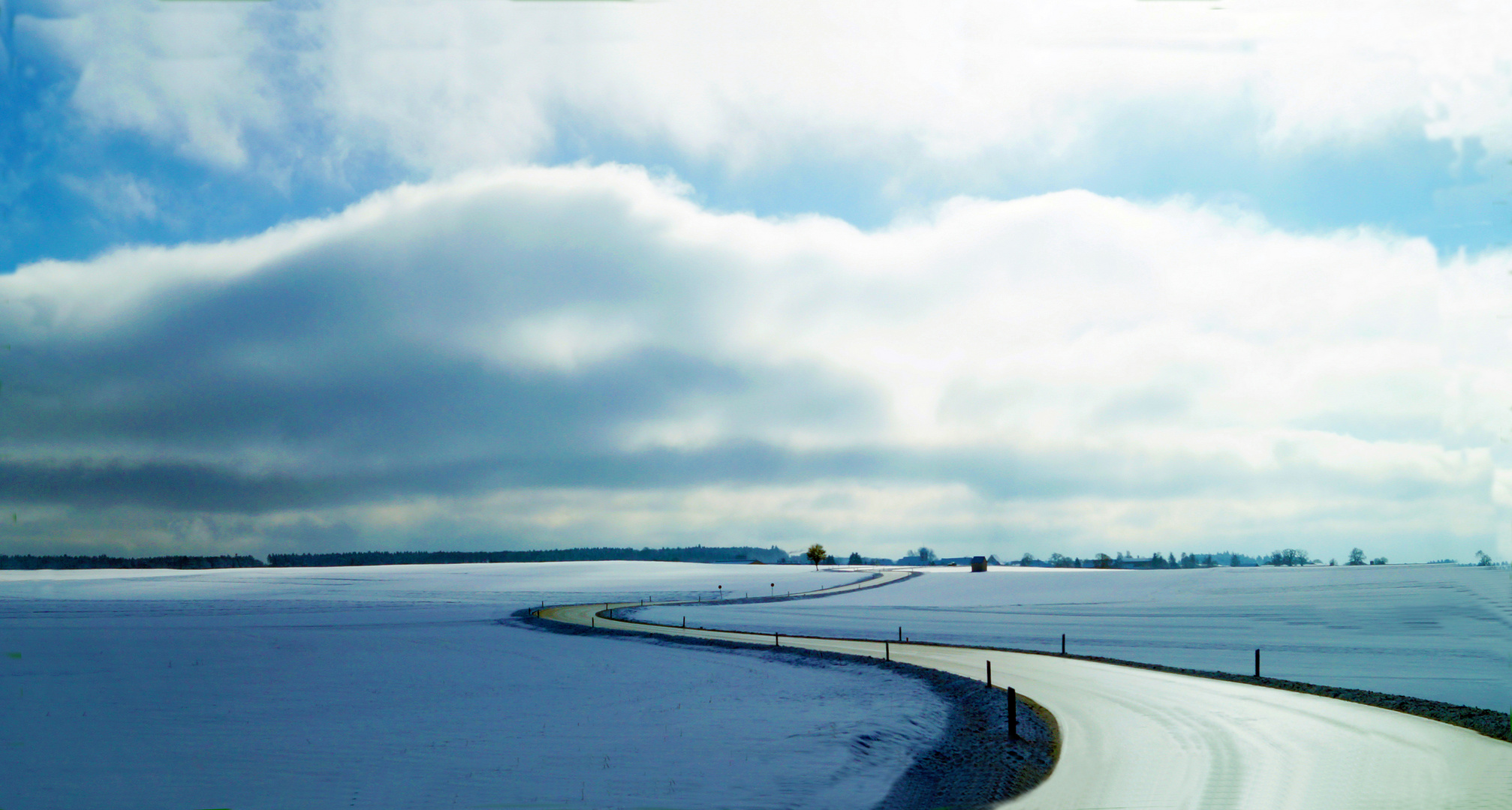 Straße im Winter