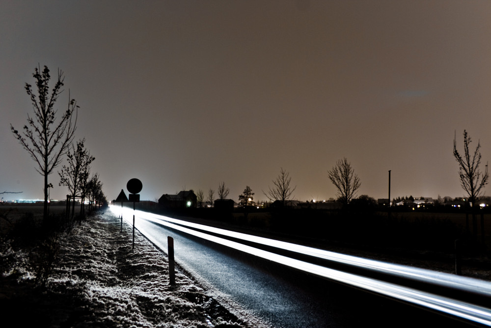 Straße im Winter