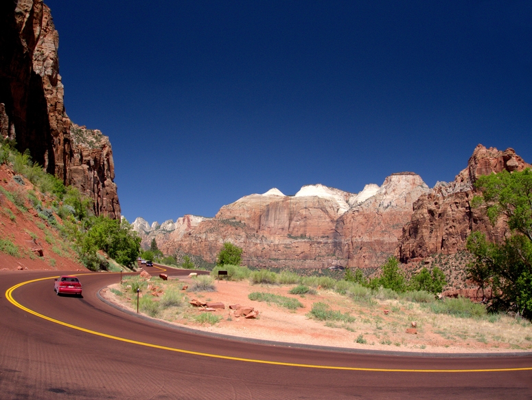 Straße im Zion Nationalpark