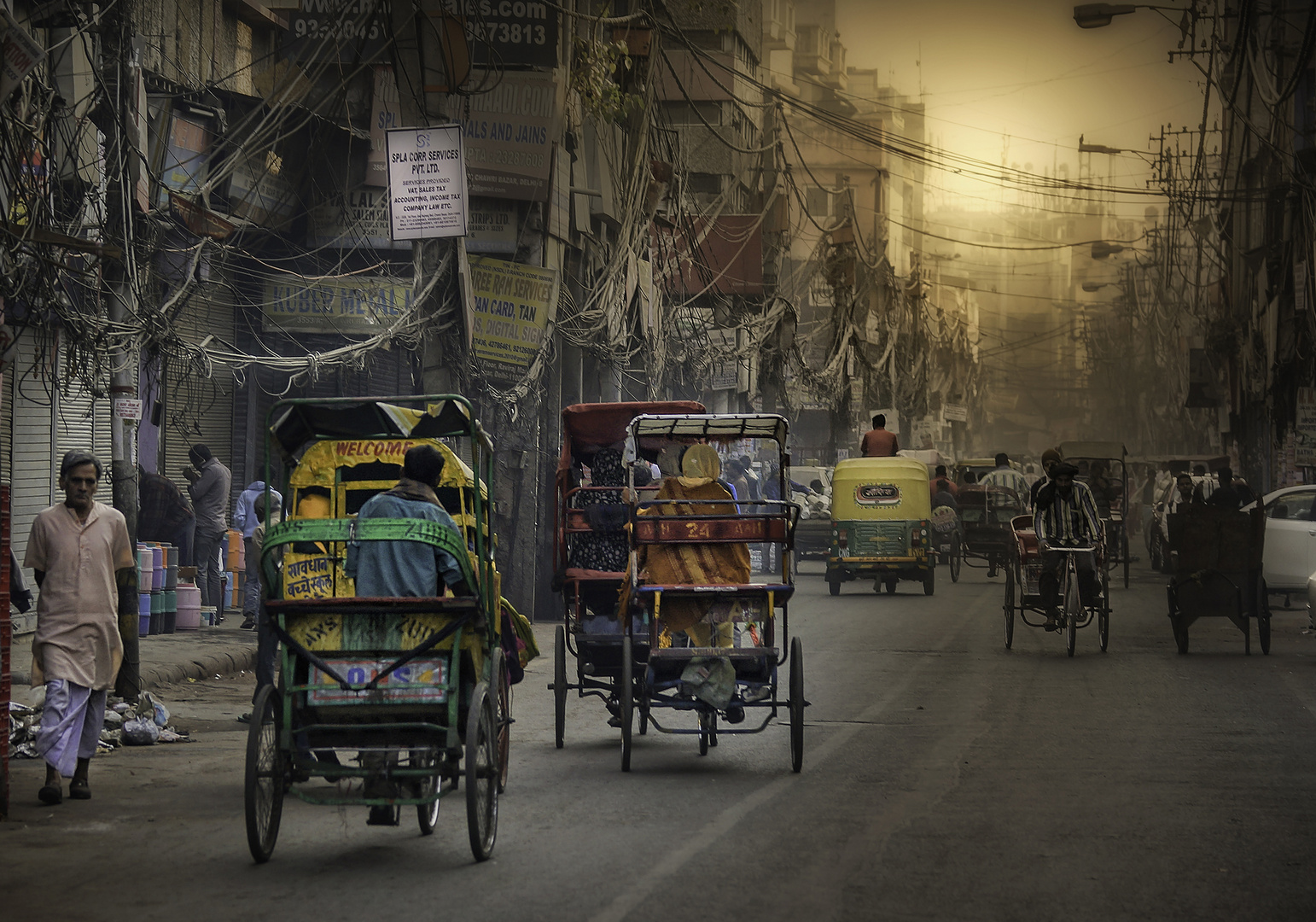 Straße in Delhi