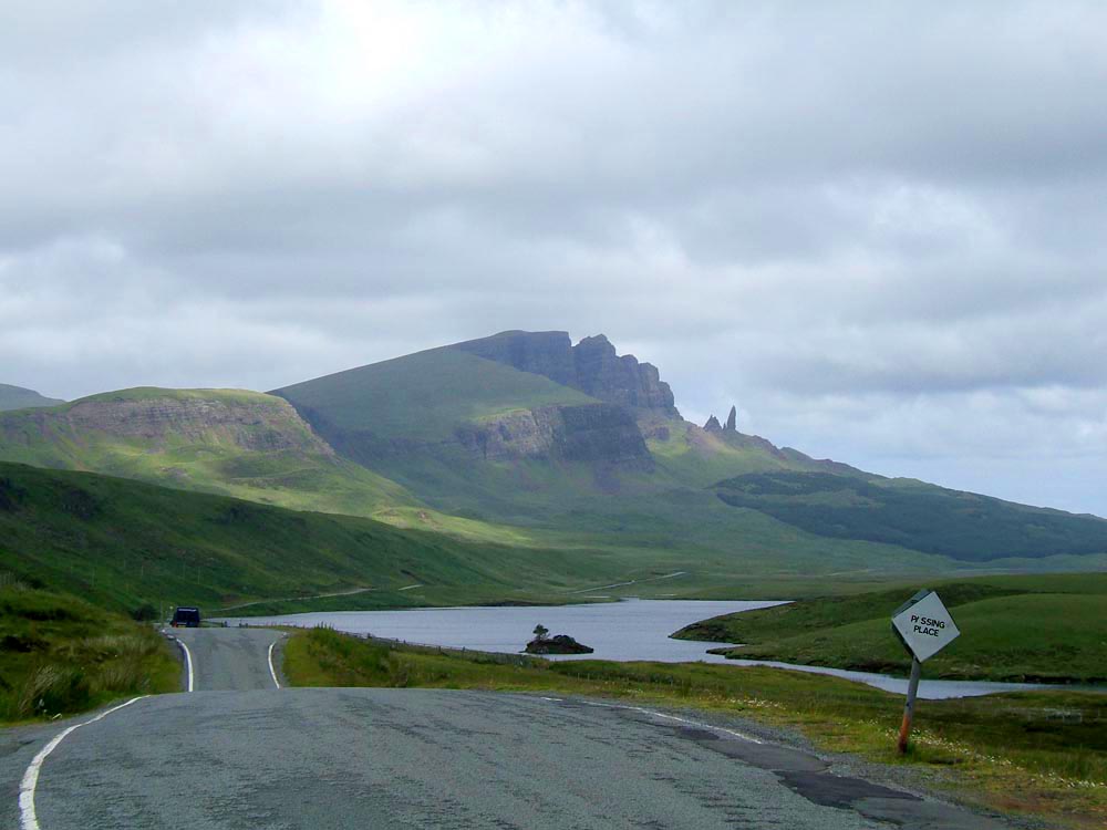 Straße in den Highlands