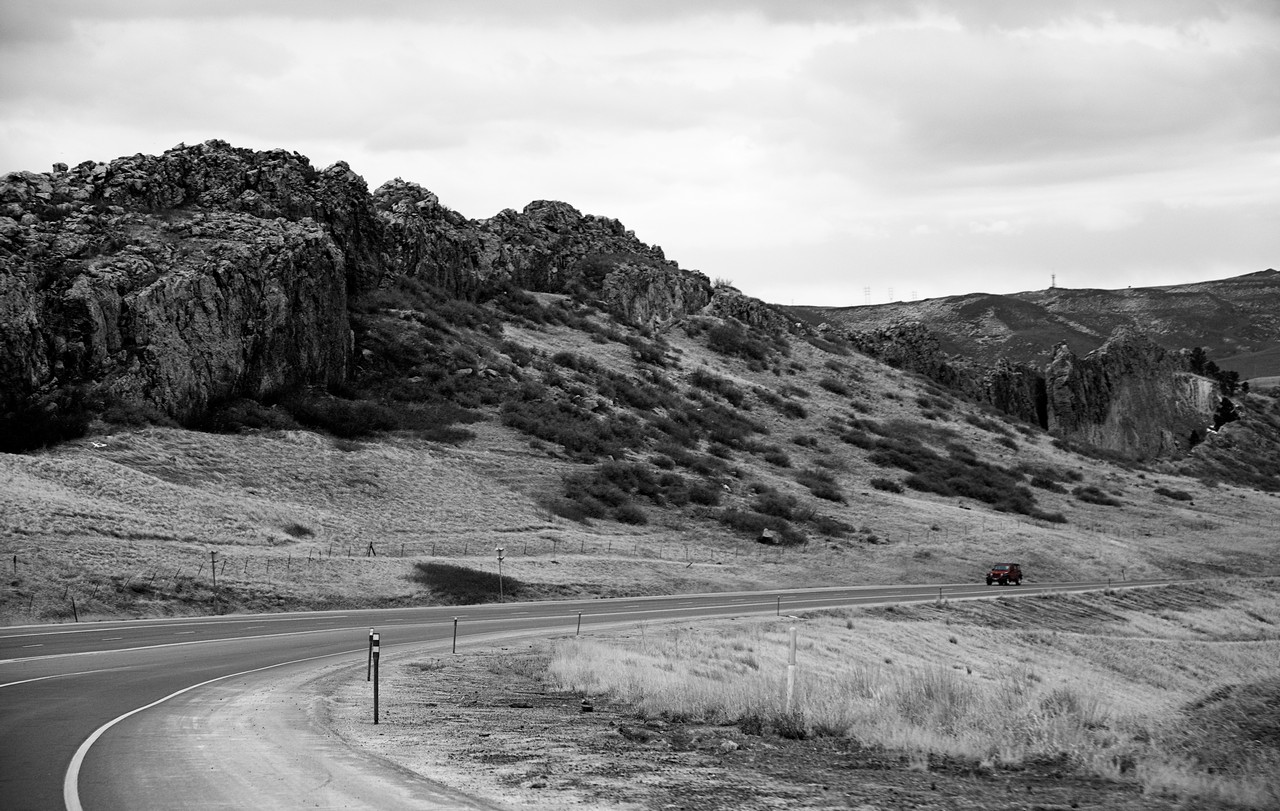 Strasse in den Rocky Mountains