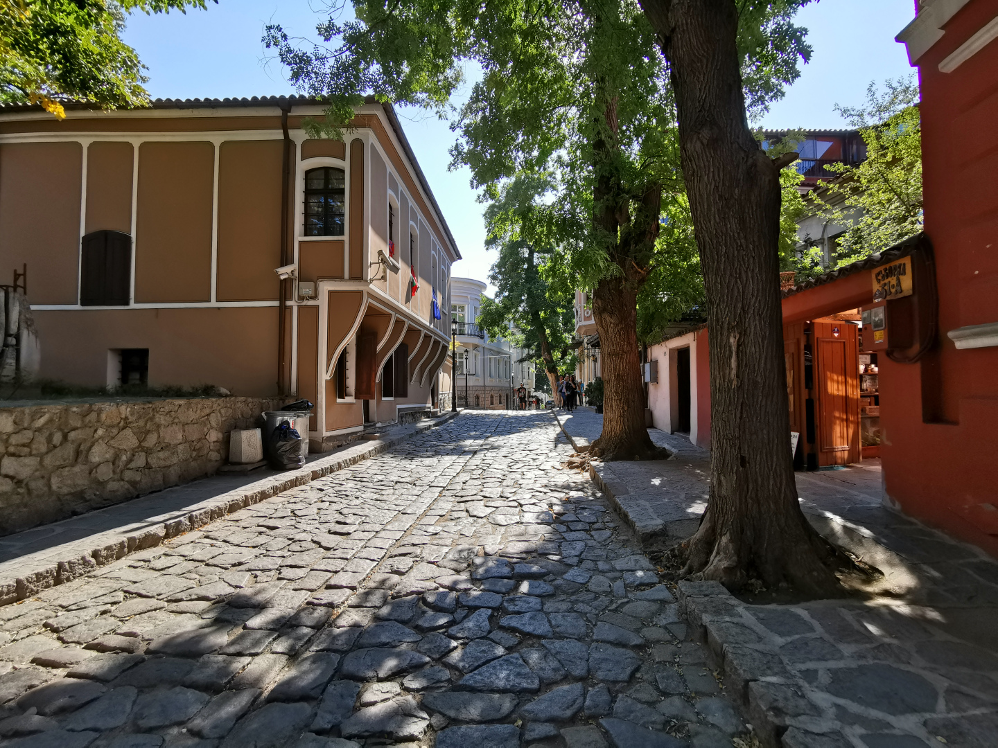 Straße in der Altstadt, Plovdiv, Bulgarien