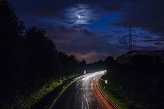 Straße in der Nacht