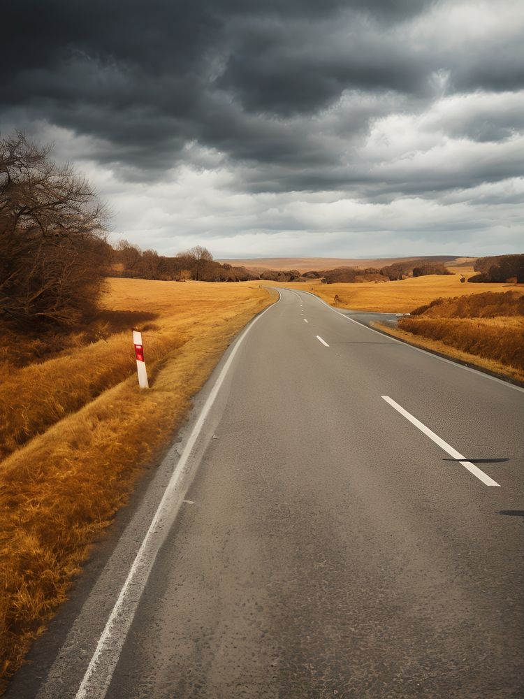 Straße in die Unendlichkeit ...