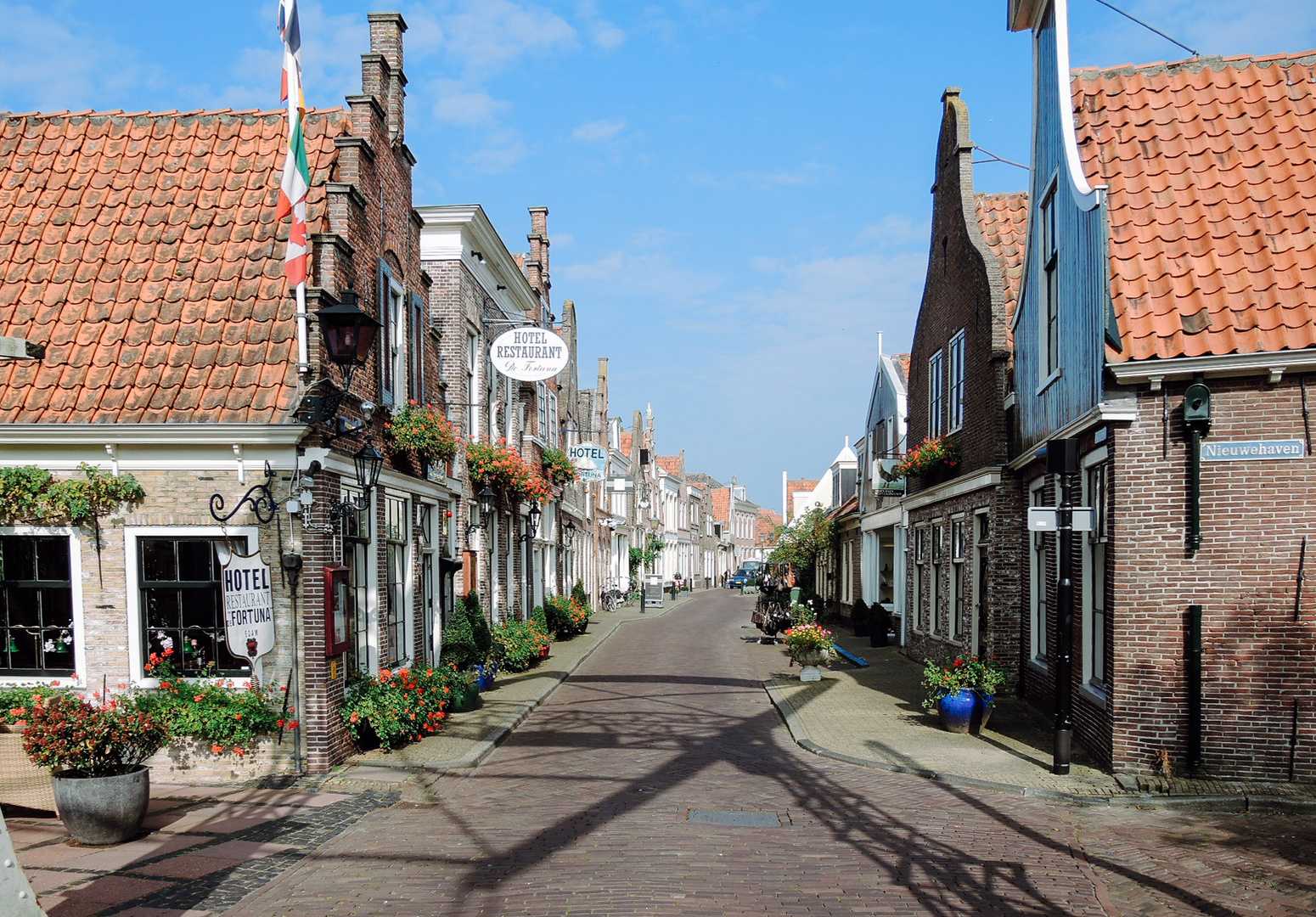Straße in Edam Holland 2014