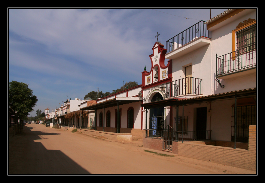 Straße in El Rocío