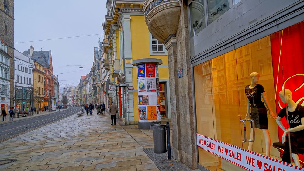 Straße in Erfurt (calle en Erfurt)