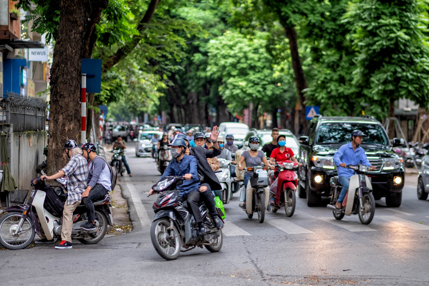 Straße in Hanoi