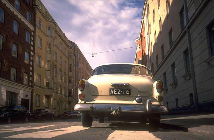 Straße in Helsinki