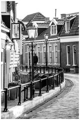 Strasse in Lemmer, Niederlande