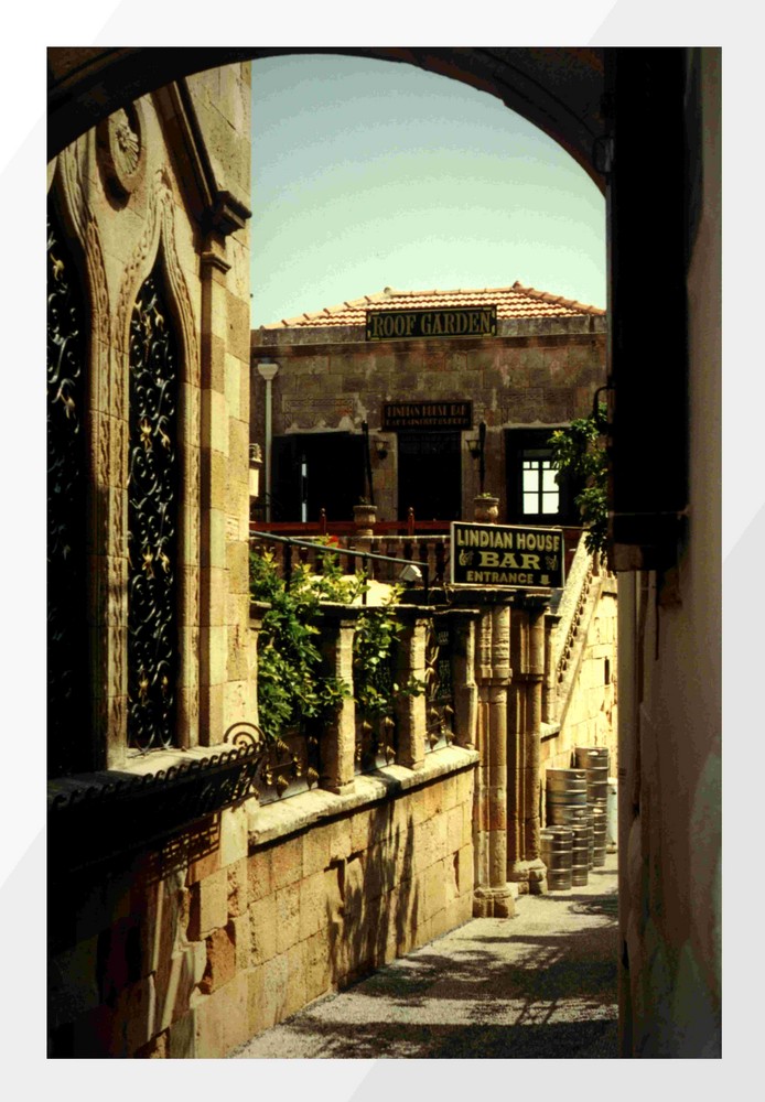 Straße in Lindos