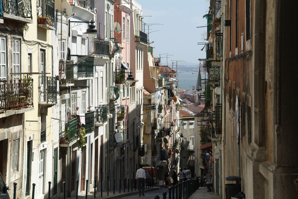 Straße in Lissabon