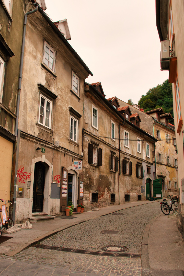 Straße in Ljubljana