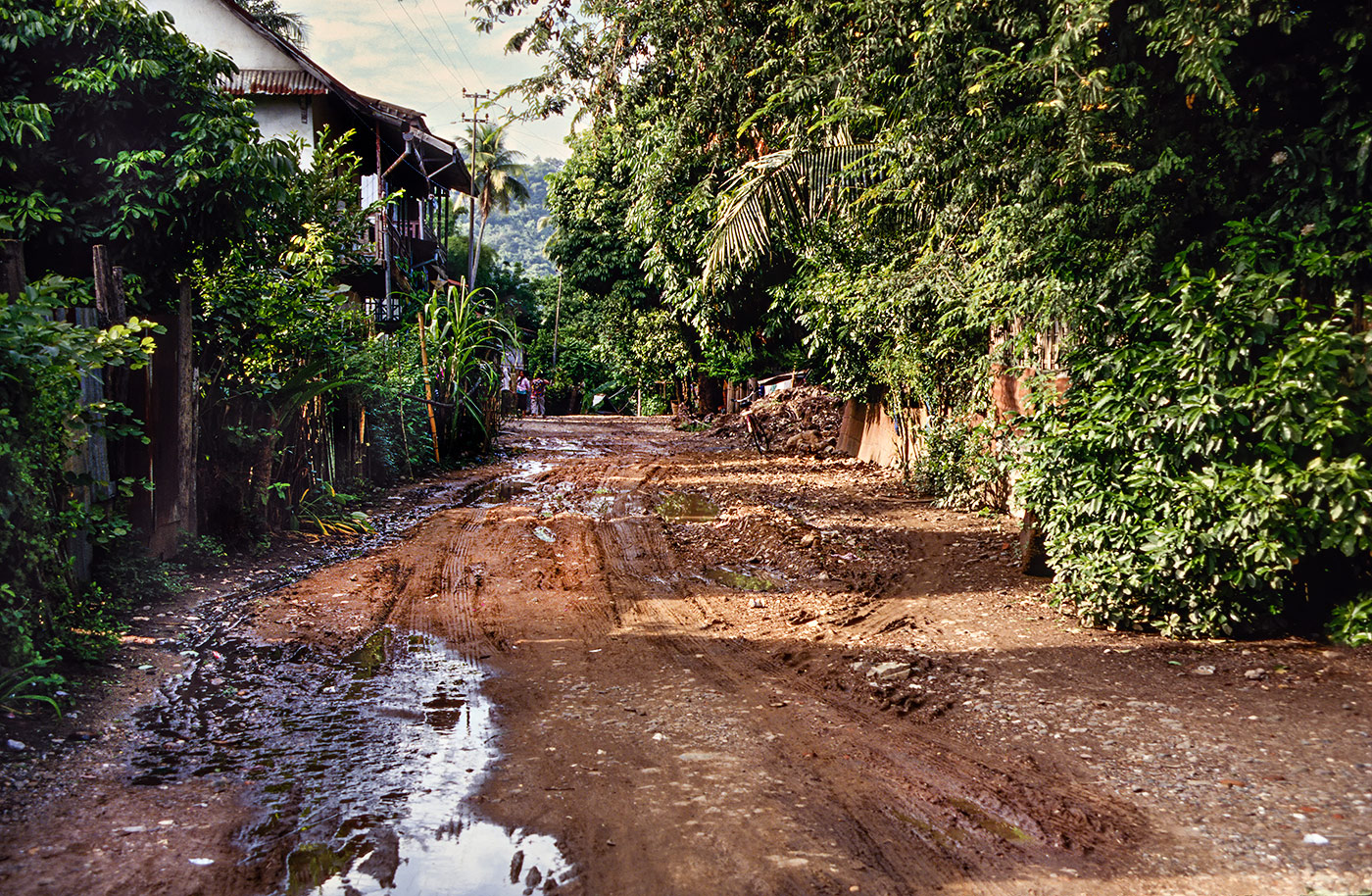 Straße in Luang Prabang