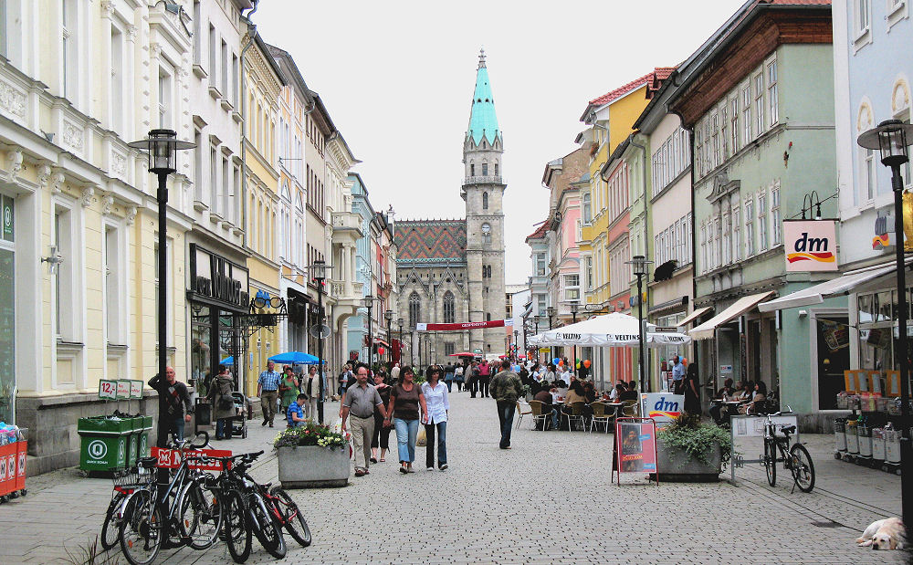 Straße in Meinigen/Thüringen