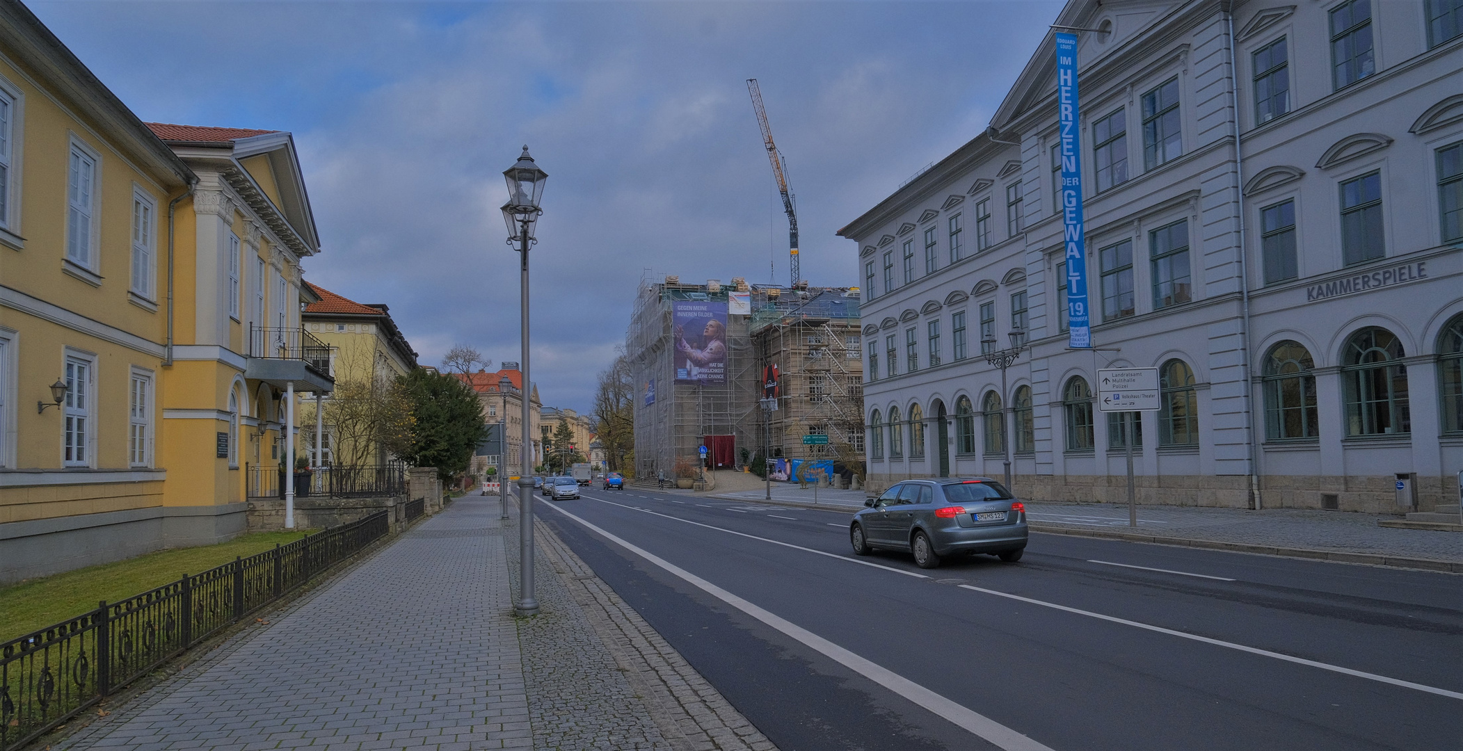 Straße in Meiningen (calle en Meiningen)