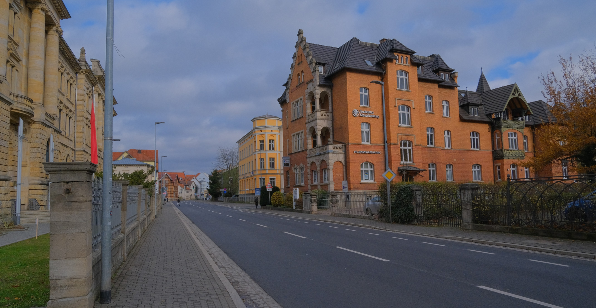 Straße in Meiningen (calle en Meiningen)