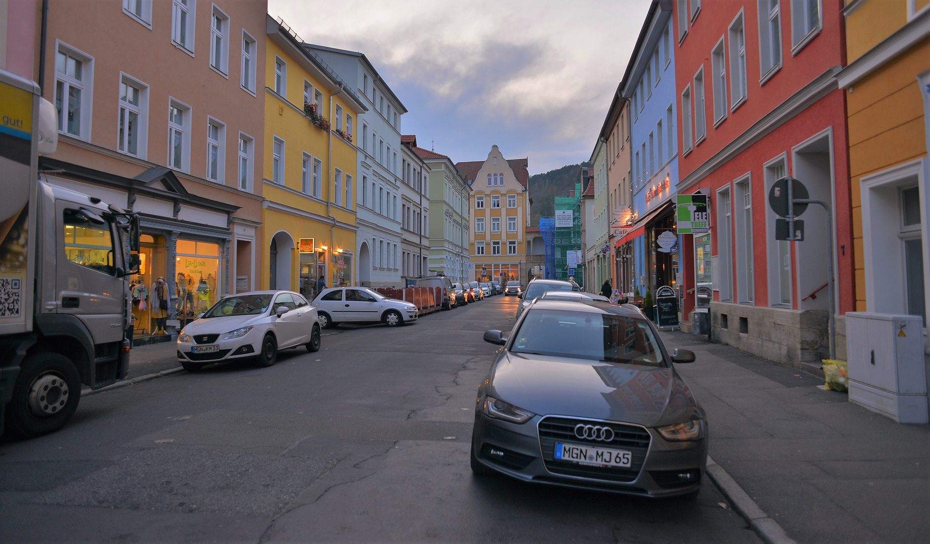 Straße in Meiningen (calle en Meiningen)