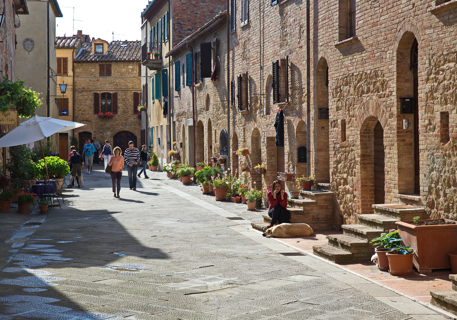 Straße in Pienza