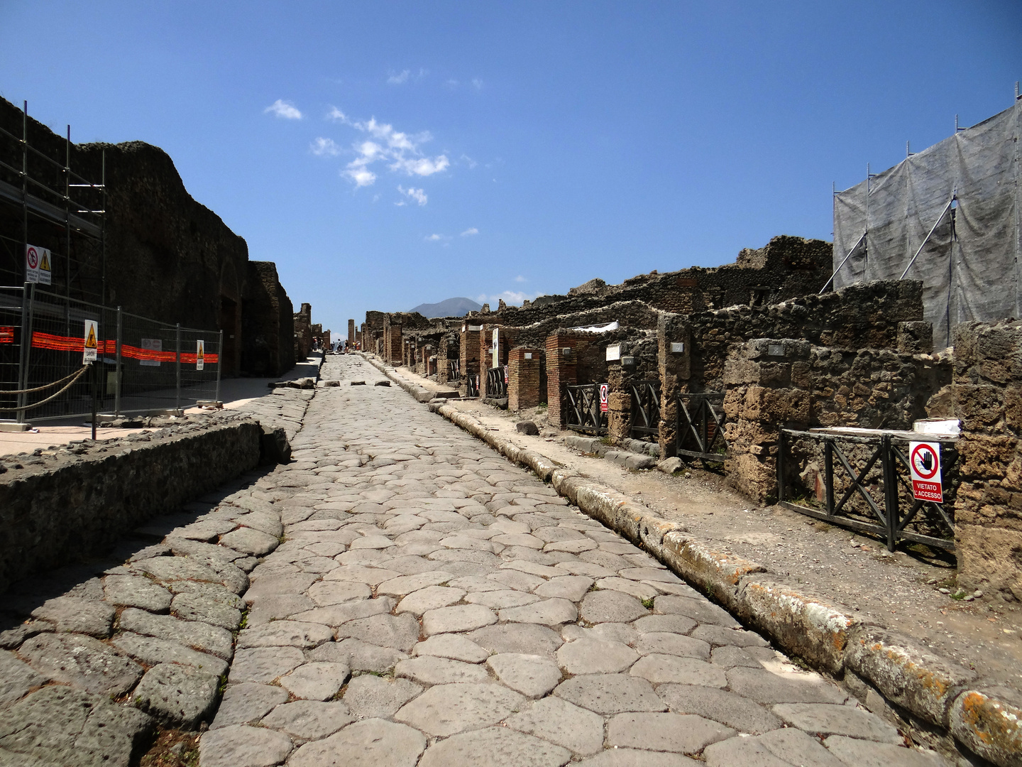 Straße in Pompeji