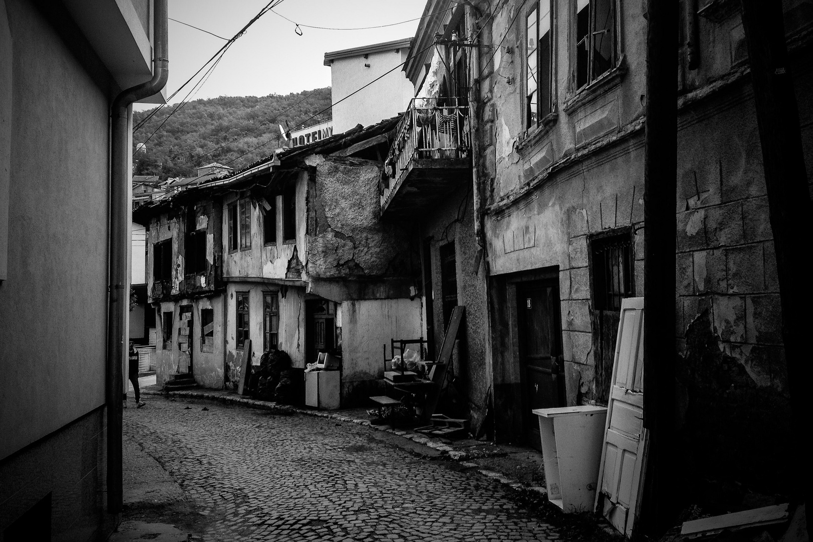 Straße in Prizren, Kosovo