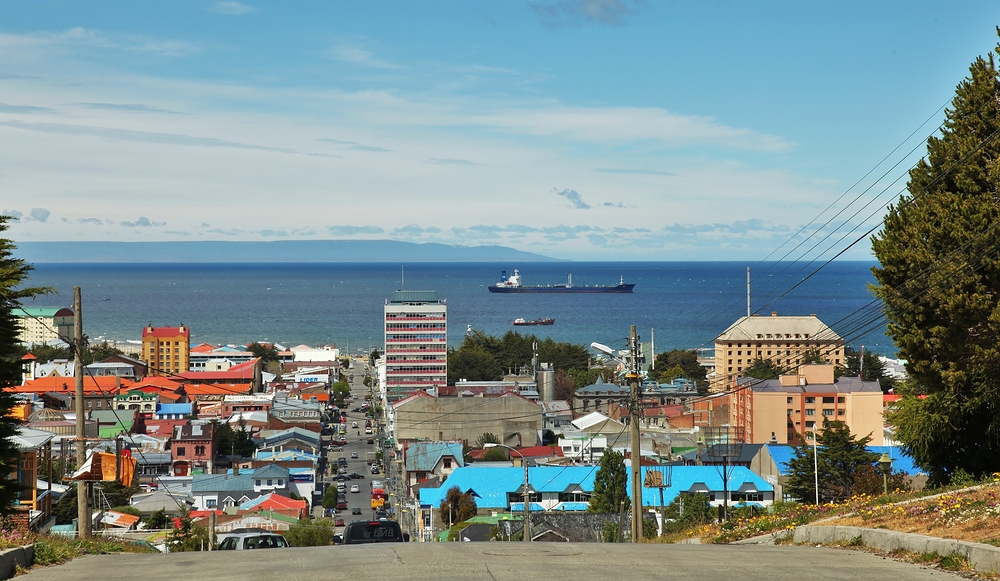 Straße in Punta Arenas