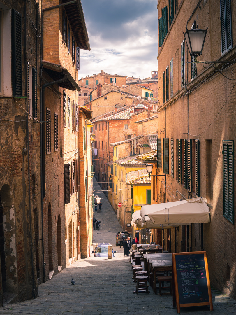 Straße in Siena