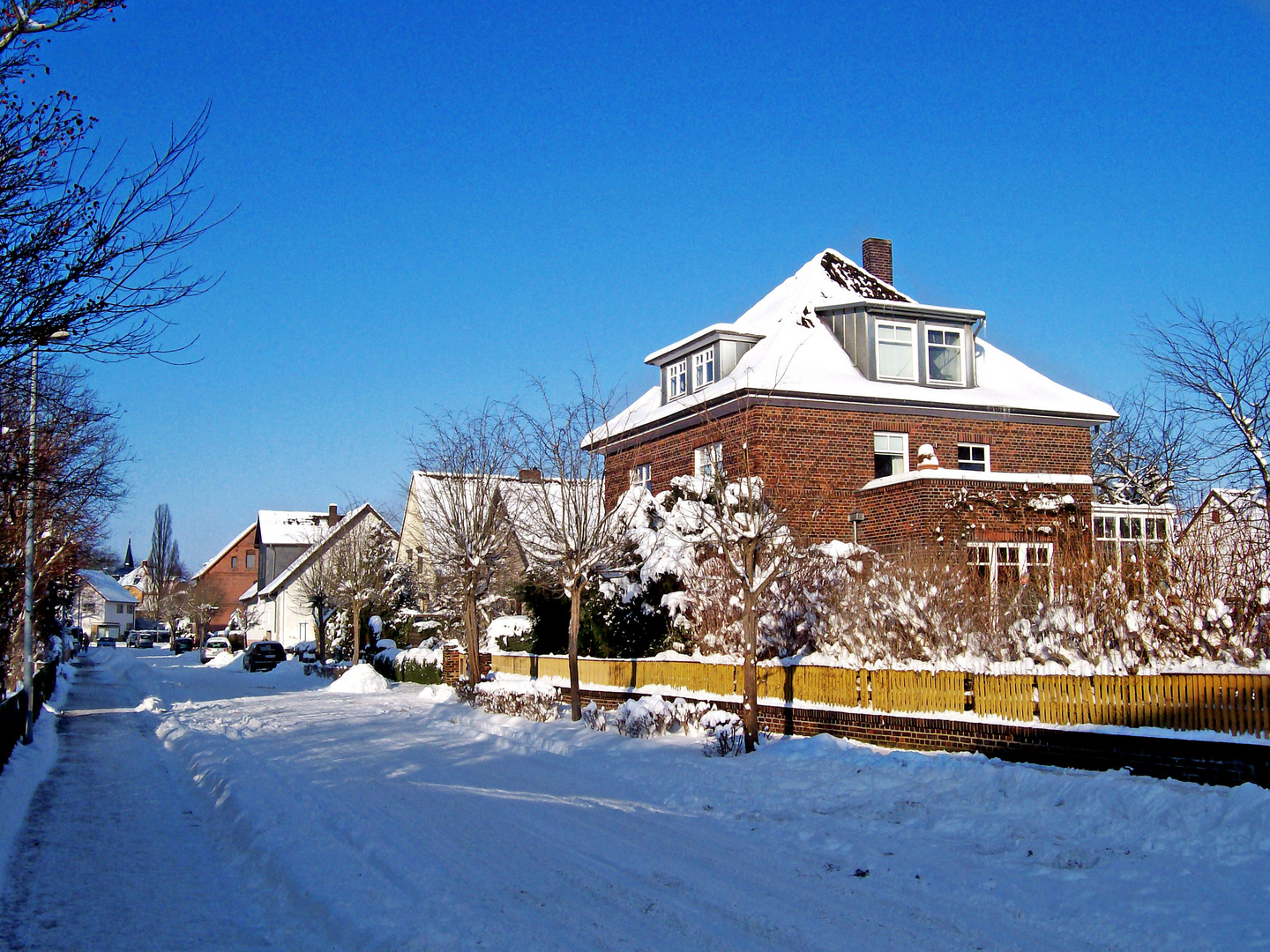 Strasse-Lehrte im Winter 2010