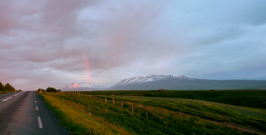 Straße nach Akureyri, Island